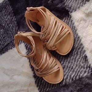 Cat and Jack sparkly gold gladiator sandals
